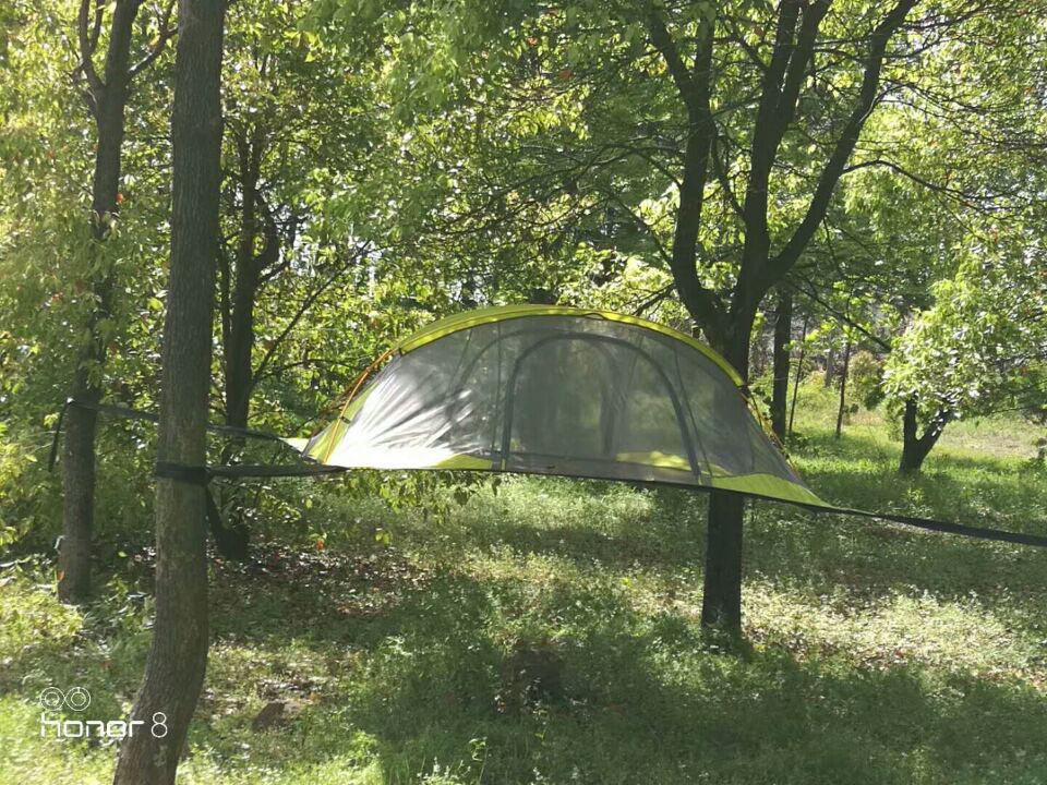 Cheap Goat Tents New Arrival 2 3 Person Aluminum Poles Double Layers Waterproof Mosquito Net Tree Dangling Hanging Camping Tent Barraca Bivvy   